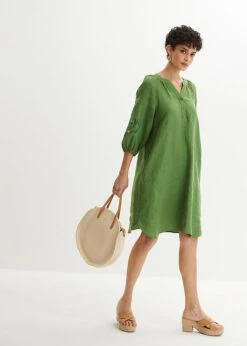 PREMIUM Robe En Lin Avec Broderie Ajourée -Libre Mode Winkel 23074755 tRo458Ak