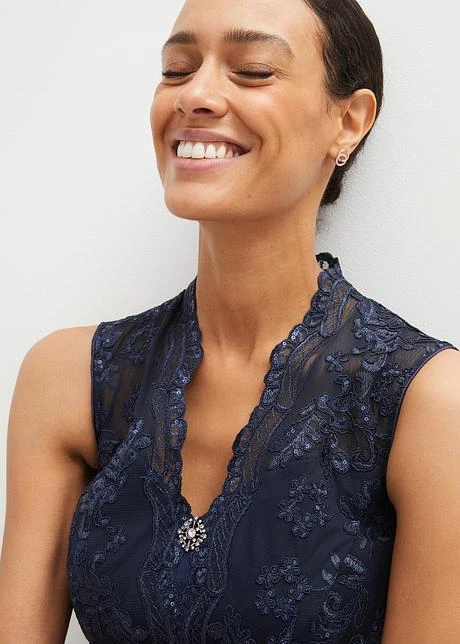 Dirndl Avec Broderie Et Jupe En Velours (Ens. 2 Pces.) 6 Dirndl Avec Broderie Et Jupe En Velours (Ens. 2 Pces.) - Afbeelding 6