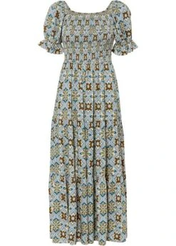 Rainbow Robe Longue Avec Smock