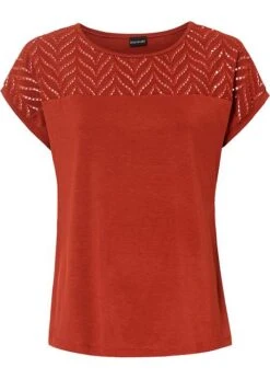 T-shirt à Broderie Anglaise