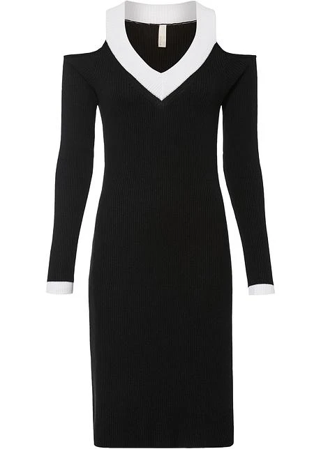 Robe En Maille à épaules Découpées 1 Robe En Maille à épaules Découpées