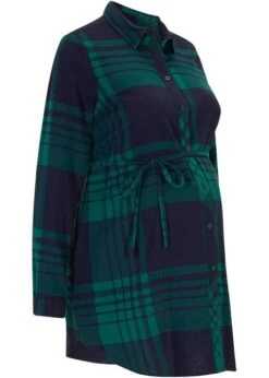 Chemisier Long De Grossesse/allaitement En Flanelle