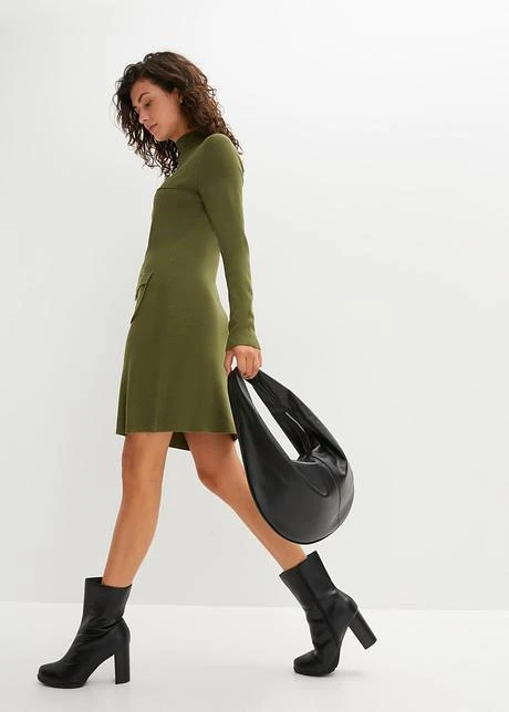 Robe En Maille Avec Poches à Rabat 4 Robe En Maille Avec Poches à Rabat - Afbeelding 4