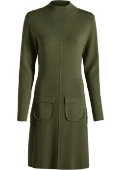 Robe En Maille Avec Poches à Rabat