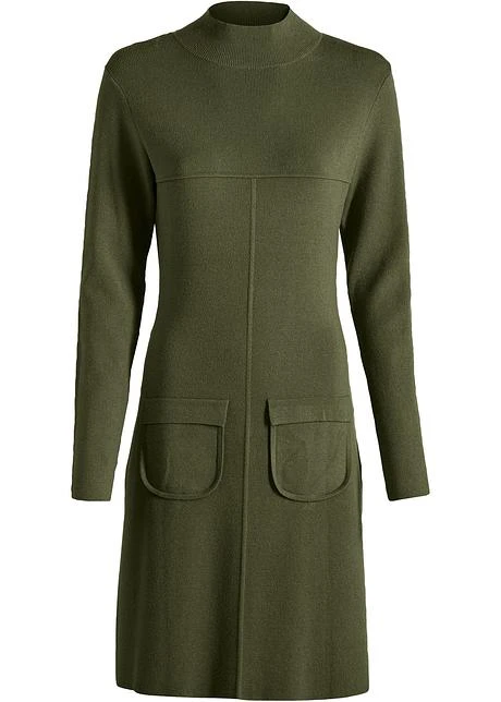 Robe En Maille Avec Poches à Rabat 1 Robe En Maille Avec Poches à Rabat