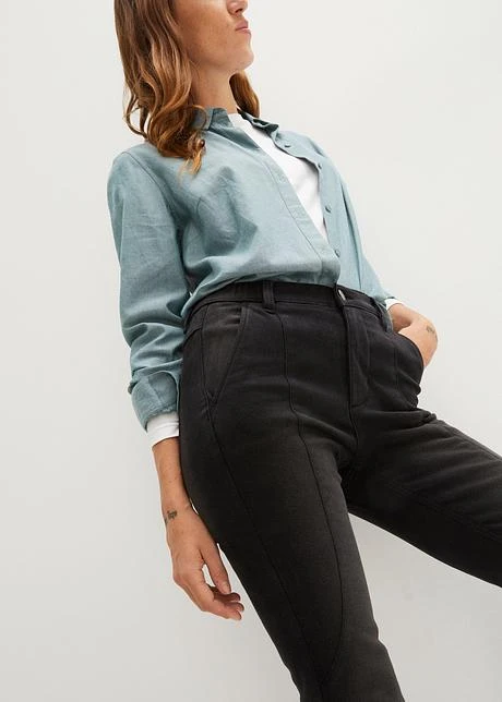 Jean Thermique Taille Haute Extensible Avec Doublure Polaire Et Pinces Allongeant La Silhouette 5 Jean Thermique Taille Haute Extensible Avec Doublure Polaire Et Pinces Allongeant La Silhouette - Afbeelding 5