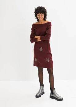 Robe En Maille Carmen Avec Strass 11 Robe En Maille Carmen Avec Strass -Libre Mode Winkel 23158921 aRrgKweE