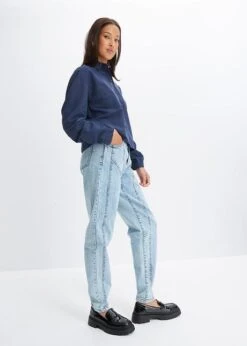 Rainbow Jean Barrel Avec Coutures D'empiècement -Libre Mode Winkel 23161662 qYHN4goN