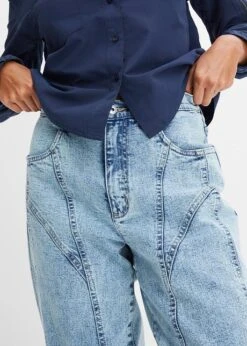 Rainbow Jean Barrel Avec Coutures D'empiècement -Libre Mode Winkel 23161671 GUvWsjIY