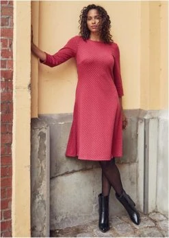 Robe Punto Di Roma Avec Motif Jacquard, Longueur Genou 13 Robe Punto Di Roma Avec Motif Jacquard, Longueur Genou -Libre Mode Winkel 23161815 MX3bQWKe