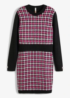 Robe En Maille Avec Boutons Décoratifs