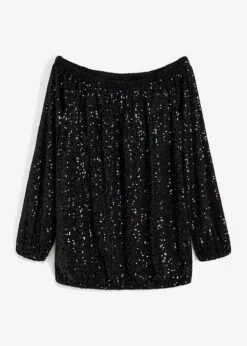 T-shirt Carmen Oversized à Paillettes