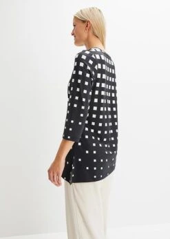 T-shirt Manches Longues à Ourlet Asymétrique -Libre Mode Winkel 23189773 nyFuqWTn