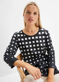 T-shirt Manches Longues à Ourlet Asymétrique -Libre Mode Winkel 23190152 G0f9uHjl