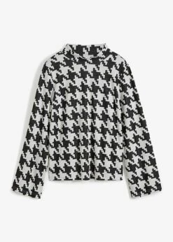 T-shirt Manches Longues à Col Montant