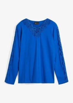 T-shirt Manches Longues Avec Dentelle