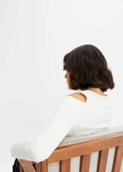 T-shirt Manches Longues à Découpes -Libre Mode Winkel 23194318 E7M8oMoP