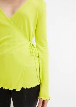 Top Cache-cœur Côtelé à Manches Longues -Libre Mode Winkel 23196695 hfn4oIIt