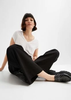 Rainbow Pantalon à Pinces Taille Haute Avec Ceinture -Libre Mode Winkel 23197190 QeNf4yYt