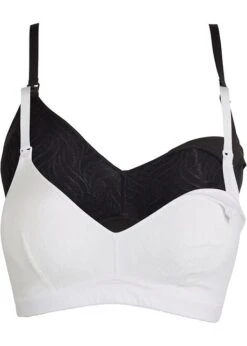 Lot De 2 Soutiens-gorge D'allaitement Sans Armatures Avec Dentelle