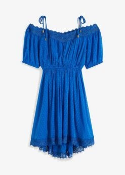 Robe à épaules Découpées Et Dentelle