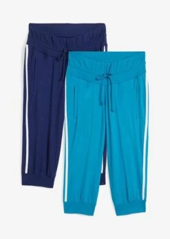 Lot De 2 Pantalons De Jogging En Coton, Coupe Corsaire
