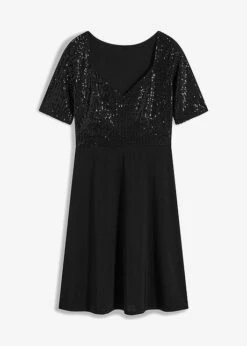 Robe Avec Empiècement Sequins