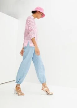 T-shirt Boxy Manches Longues En Coton épais -Libre Mode Winkel 23211057 m1vms44O