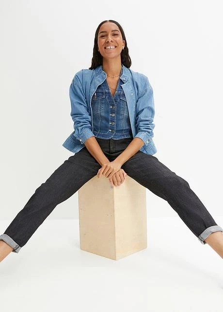 Jean Mom Taille Haute, Stretch 7 Jean Mom Taille Haute, Stretch - Afbeelding 7