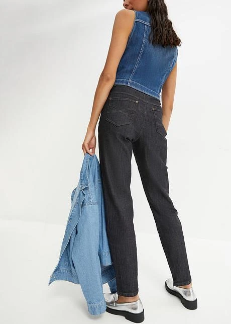 Jean Mom Taille Haute, Stretch 3 Jean Mom Taille Haute, Stretch - Afbeelding 3
