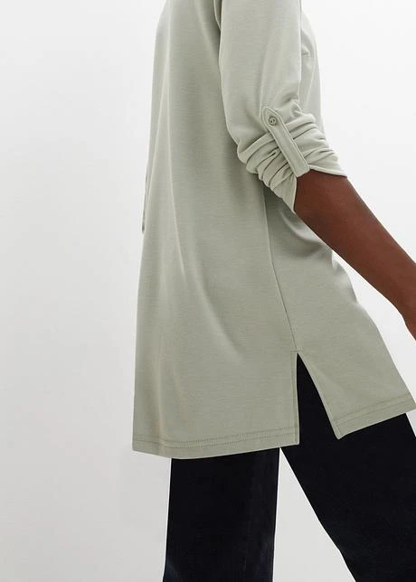 T-shirt Polo Long En Punto Di Roma Avec Fentes Latérales Pour Une Plus Grande Liberté De Mouvement. 6 T-shirt Polo Long En Punto Di Roma Avec Fentes Latérales Pour Une Plus Grande Liberté De Mouvement. - Afbeelding 6