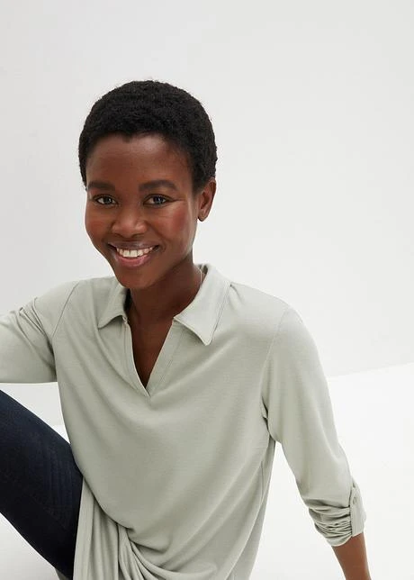 T-shirt Polo Long En Punto Di Roma Avec Fentes Latérales Pour Une Plus Grande Liberté De Mouvement. 5 T-shirt Polo Long En Punto Di Roma Avec Fentes Latérales Pour Une Plus Grande Liberté De Mouvement. - Afbeelding 5