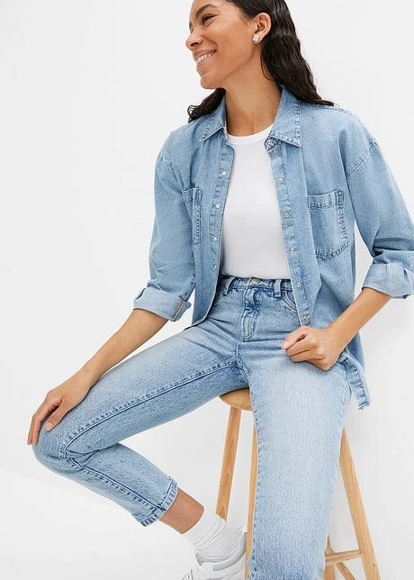 Jean Slim Taille Moyenne, Cropped 6 Jean Slim Taille Moyenne, Cropped - Afbeelding 6