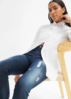 Rainbow Jean Skinny Raccourci Avec Effets Destroy -Libre Mode Winkel 23214472 6uGglYHw