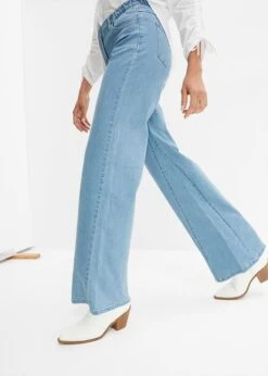 Jean Taille Haute Wide Leg, Taille Confortable 12 Jean Taille Haute Wide Leg, Taille Confortable -Libre Mode Winkel 23215659 Au9UKNIg