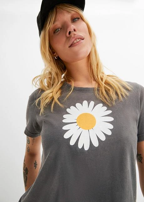 Rainbow T-shirt Imprimé Délavé à L'acide 5 Rainbow T-shirt Imprimé Délavé à L'acide - Afbeelding 5