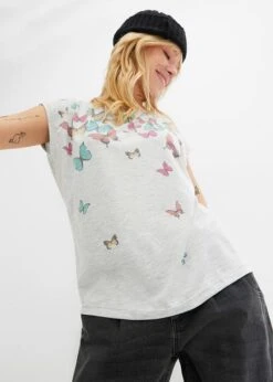 Rainbow T-shirt à Imprimé Papillons 12 Rainbow T-shirt à Imprimé Papillons -Libre Mode Winkel 23217878 kMnvydbz