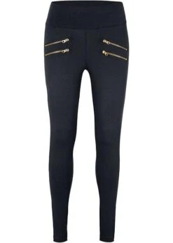 Legging Avec Taille Confortable Et Zips Décoratifs