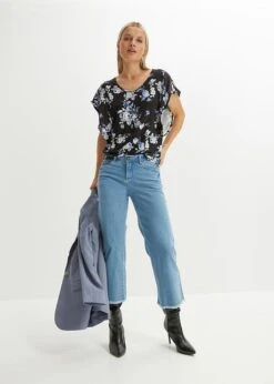 T-shirt à Manches Volantées 11 T-shirt à Manches Volantées -Libre Mode Winkel 23220118 PLT9GktH