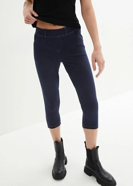 Legging Corsaire Imitation Jean 2 Legging Corsaire Imitation Jean - Afbeelding 2