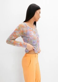 Rainbow T-shirt Manches Longues En Mesh Doublé 12 Rainbow T-shirt Manches Longues En Mesh Doublé -Libre Mode Winkel 23222950 1EETRQtP