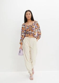 Rainbow T-shirt Manches Longues Imprimé Avec Fronces -Libre Mode Winkel 23223606 jocx9TBp