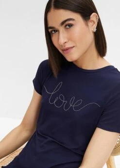 T-shirt Avec Application -Libre Mode Winkel 23225024 i47VSHVA