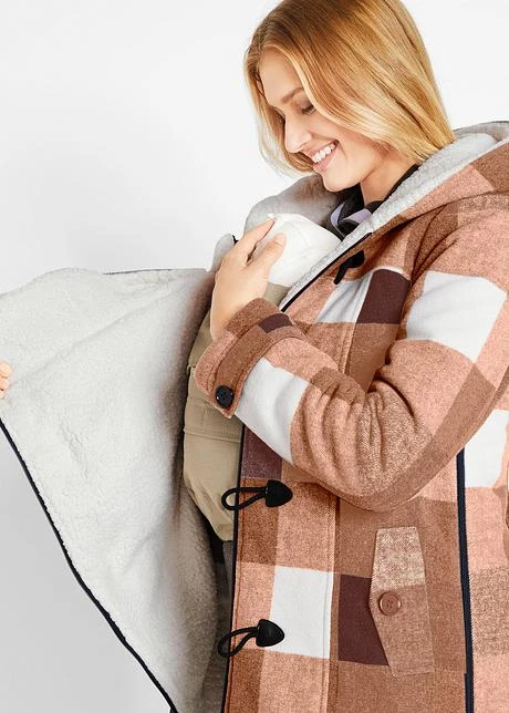 Veste De Grossesse Et De Portage En Laine Avec Doublure Peluche 7 Veste De Grossesse Et De Portage En Laine Avec Doublure Peluche - Afbeelding 7