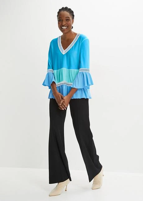 T-shirt Tunique Avec Dentelle Au Crochet 4 T-shirt Tunique Avec Dentelle Au Crochet - Afbeelding 4