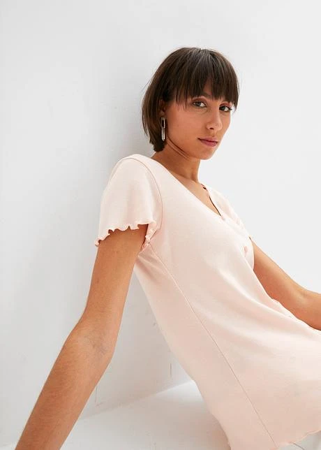 Rainbow T-shirt Côtelé à Boutons Décoratifs 6 Rainbow T-shirt Côtelé à Boutons Décoratifs - Afbeelding 6