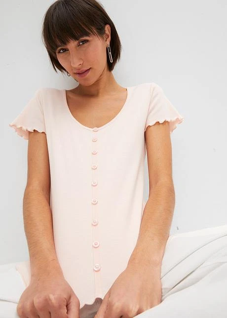 Rainbow T-shirt Côtelé à Boutons Décoratifs 5 Rainbow T-shirt Côtelé à Boutons Décoratifs - Afbeelding 5