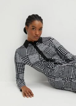 Robe En Jersey Avec Col Et Boutons -Libre Mode Winkel 23229527 mwENzqa4