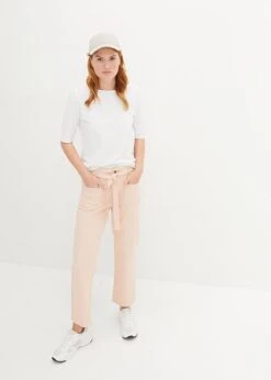Pantalon En Twill Droit Avec Ceinture à Nouer 10 Pantalon En Twill Droit Avec Ceinture à Nouer -Libre Mode Winkel 23229753 bTeDhmVQ