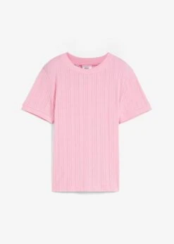 T-shirt En Maille Pointelle